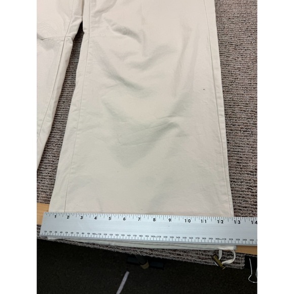 Banana Republic Womens Chino Parachute Pants 14 Beige Wide Leg Adjustable NWOT - Picture 8 of 15